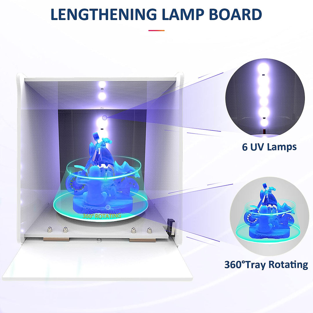 GIANTARM GEEETECH Harz UV Härtungsbox, Rotierend 405nm UV Licht Aushärtung Maschine, UV-Harz Aushärt