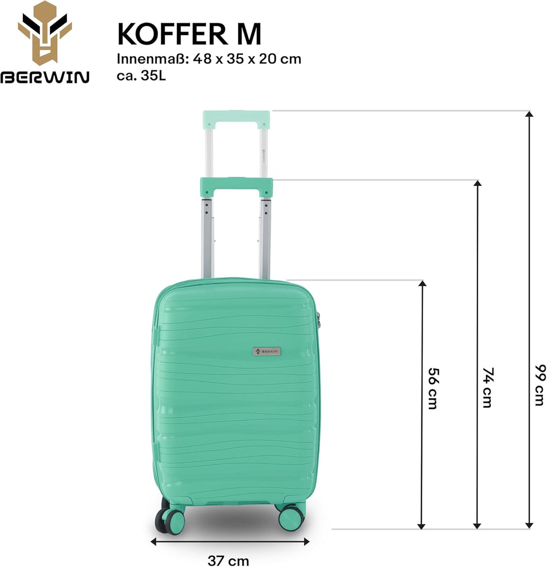 Berwin Reisekoffer aus Polypropylen (PP) Hartschalenkoffer Trolley Koffer Suitcase Luggage Modell To