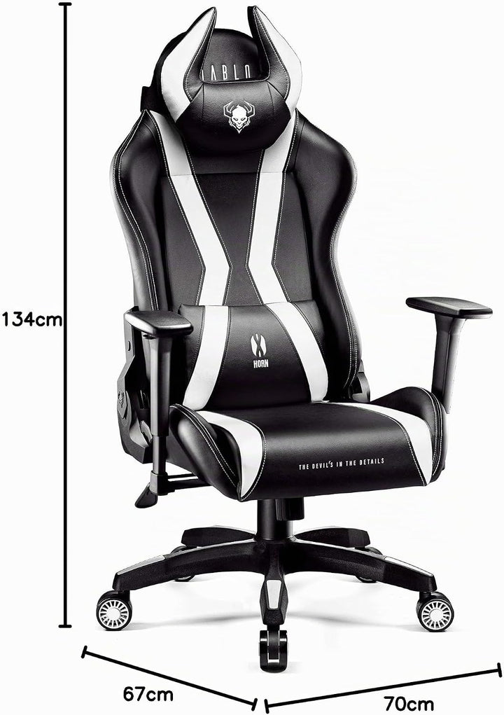 Diablo Gaming Stuhl X-Horn 2.0 Bürostuhl Gamer Chair Schreibtischstuhl 3D Armlehnen Ergonomisches De