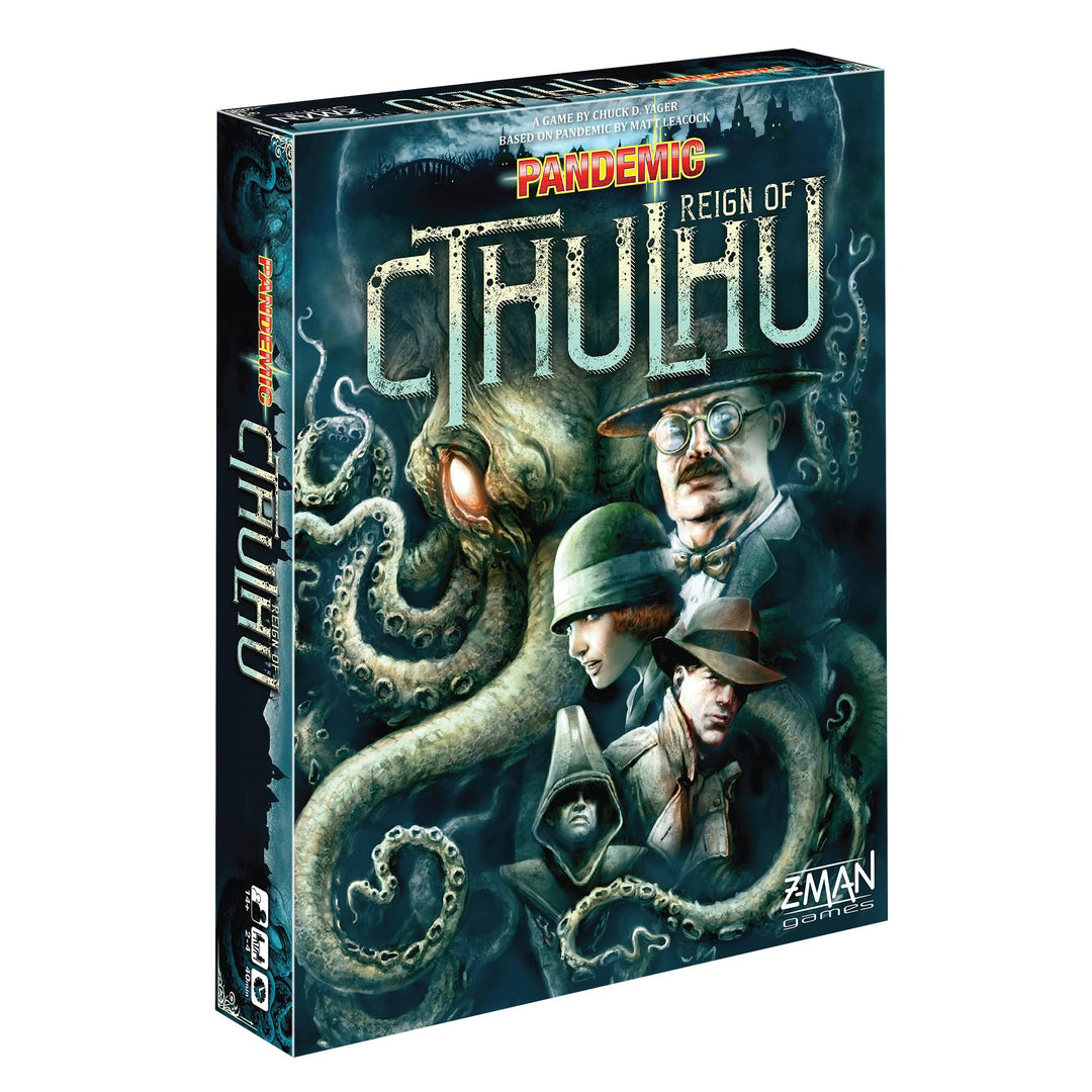 Z-Man Games , Pandemic Reign of Cthulhu , Board Game , Ages 14+ , For 2 to 4 Players , 40 Minutes Pl