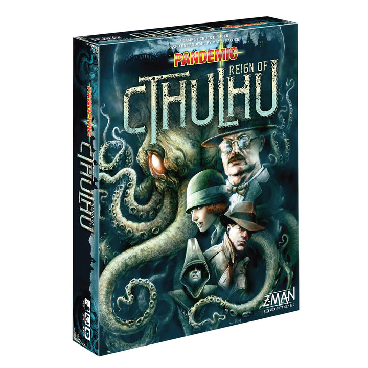 Z-Man Games , Pandemic Reign of Cthulhu , Board Game , Ages 14+ , For 2 to 4 Players , 40 Minutes Pl