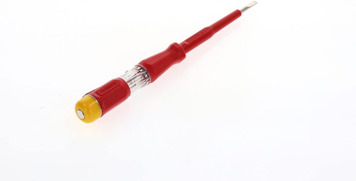 GEDORE 6699110 Prüfschraubendreher für 220-250 Volt Wechselspannung, 3 mm Klingenbreite, Mit Metallc