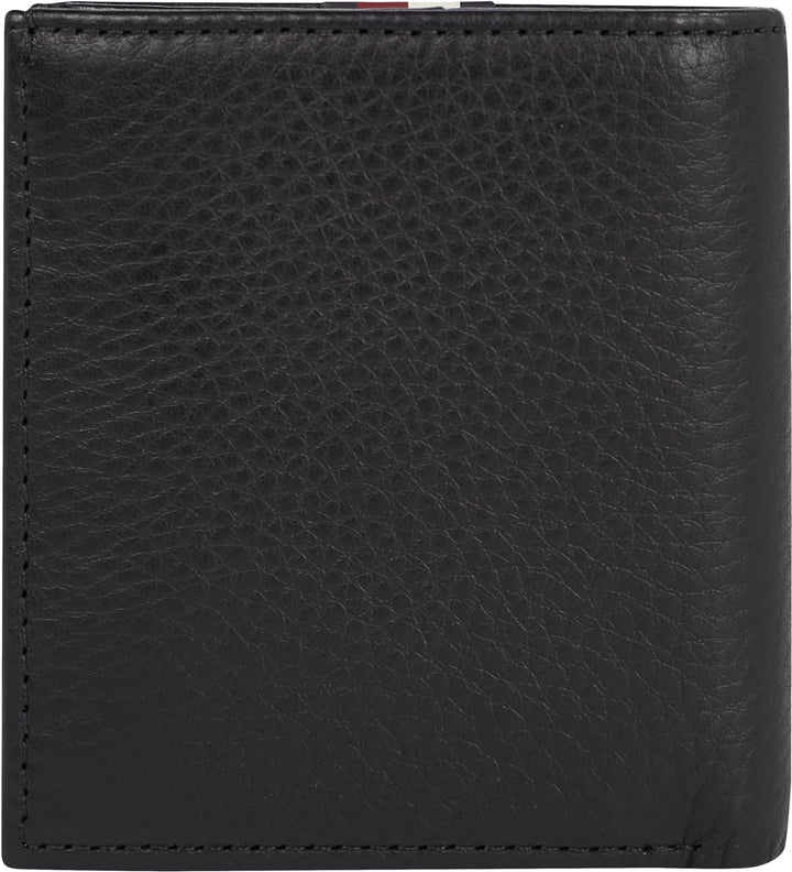 Tommy Hilfiger Herren Portemonnaie Trifold mit Münzfach, Schwarz (Black), Onesize