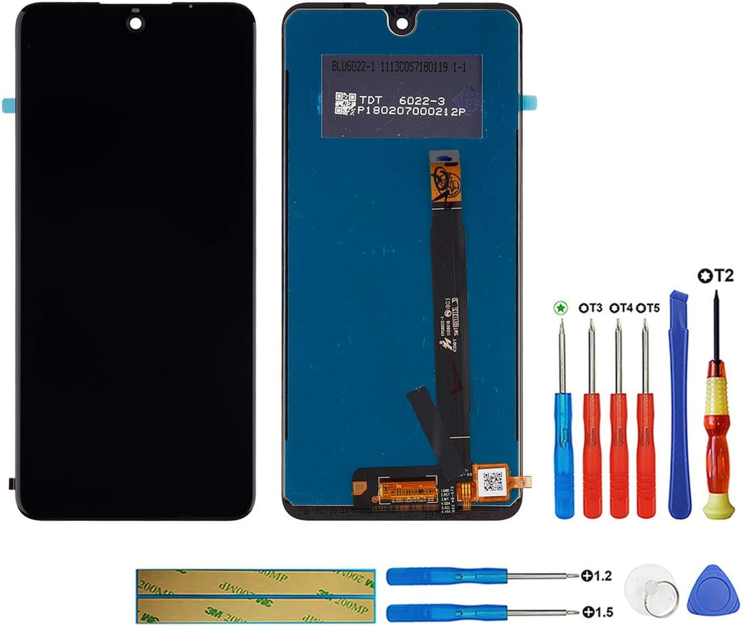 swark LCD Display Kompatibel mit Wiko View 2 Pro (Schwarz Ohne Rahmen) Touch Screen Replacement + To