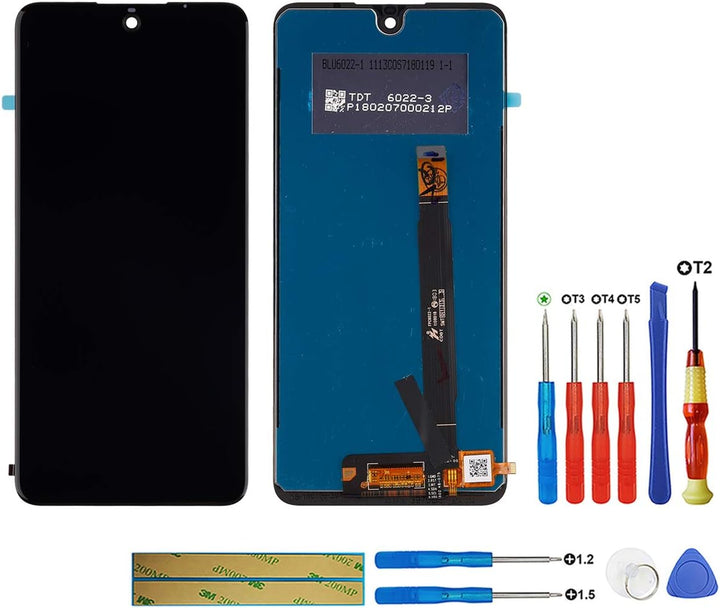 swark LCD Display Kompatibel mit Wiko View 2 Pro (Schwarz Ohne Rahmen) Touch Screen Replacement + To