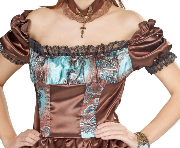 Elbenwald Damen Steampunk Lucy Kleid für besondere Anlässe, 40