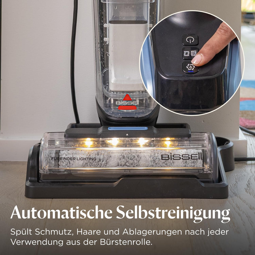 BISSELL CrossWave EdgeFind, Staubsauger mit Wischfunktion, leistungsstarke Reinigung von Verschmutzu