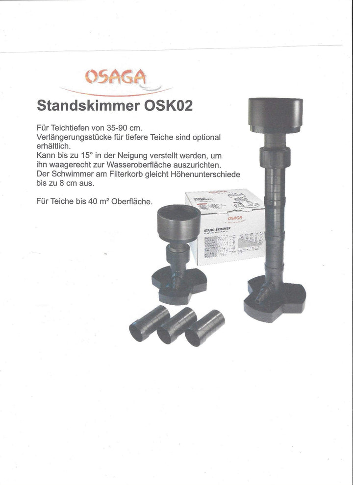 Osaga Standskimmer Poolskimmer Teichskimmer Gartenteich Schwimmteich