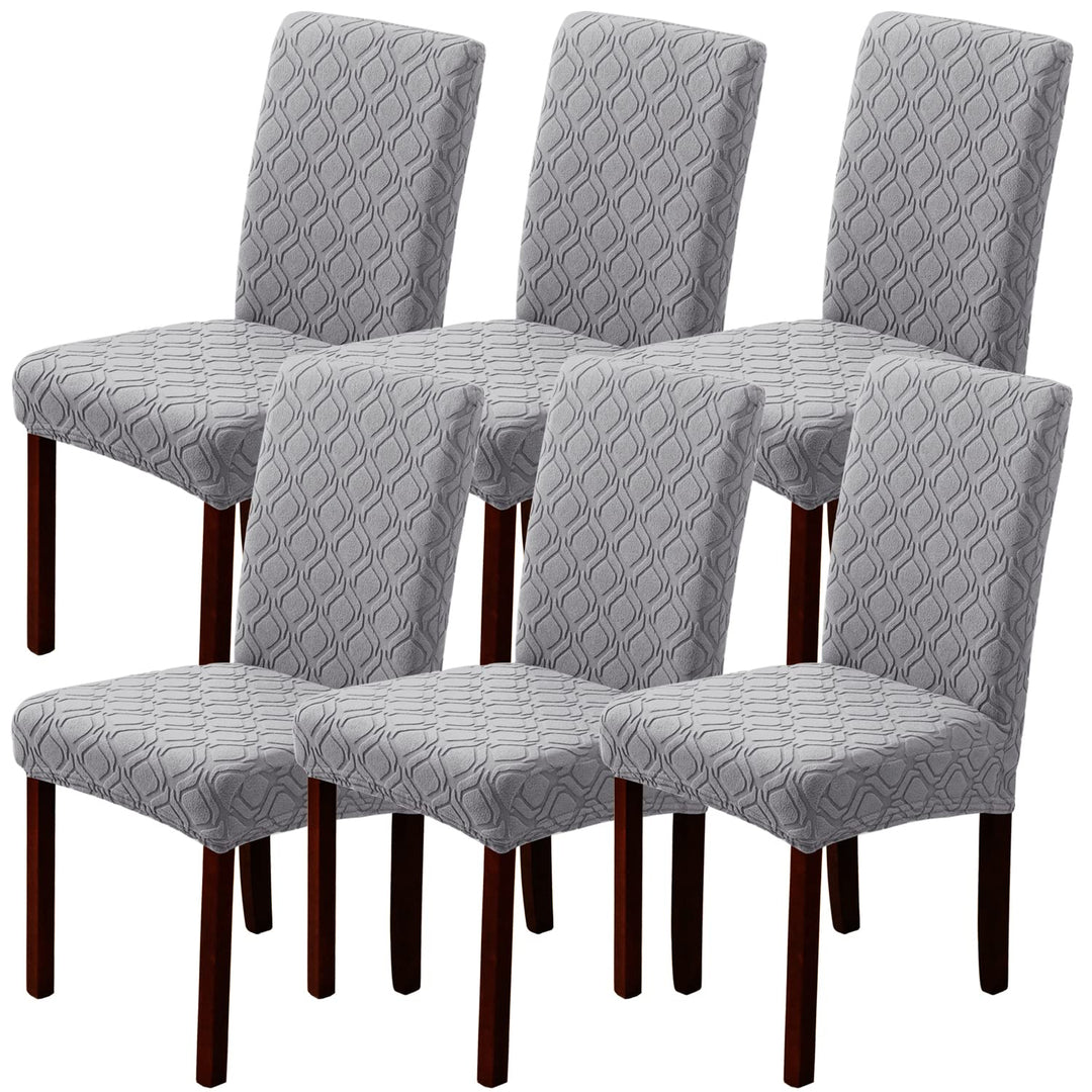 LANSHENG Stuhlhussen 6er Set, Stretch Stuhlhussen Schwingstühle, Abnehmbarer Waschbarer Stuhlbezug f