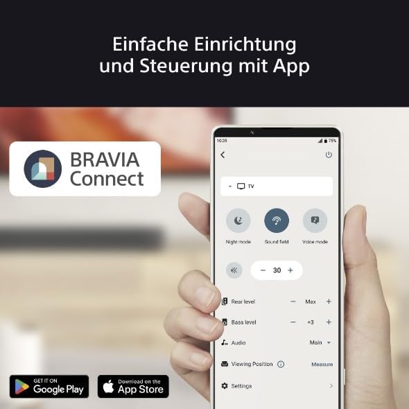 Sony BRAVIA Theatre Sub 7 kabelloser Subwoofer – 100 W tiefer Bass | einfache Installation und Steue