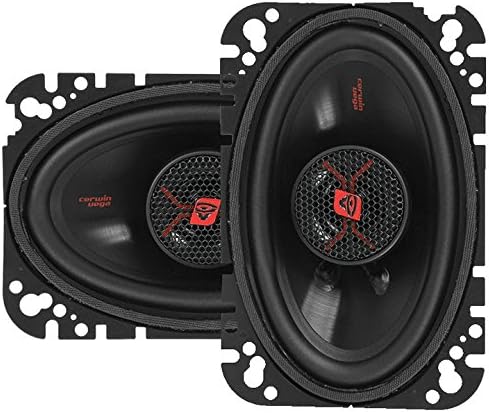 Cerwin-Vega H746 2-Wege-Koaxial-Lautsprecher, 10,2 x 15,2 cm, 30 W RMS / 275 W max, Schwarz, 2 Stück