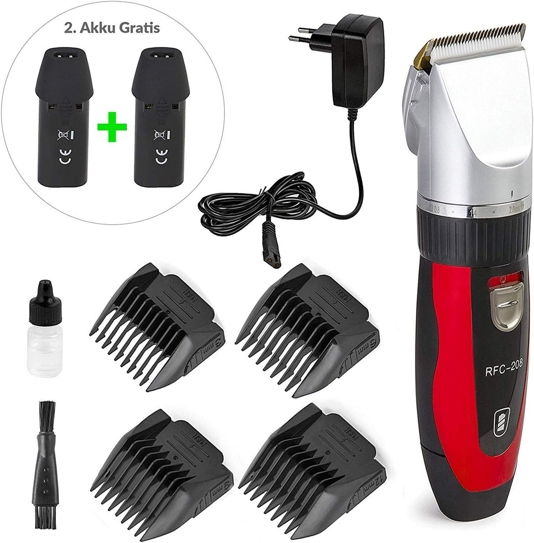Ceramics RFC-208 Haustier Grooming Kit Leiser und Geräuscharmer Tierhaarschneider mit Turbo-Sense-Te