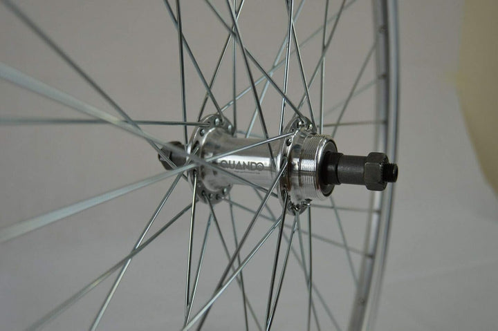 Redondo 26 Zoll Hinterrad Laufrad Hohlkammer V-Profil Felge QR Silber