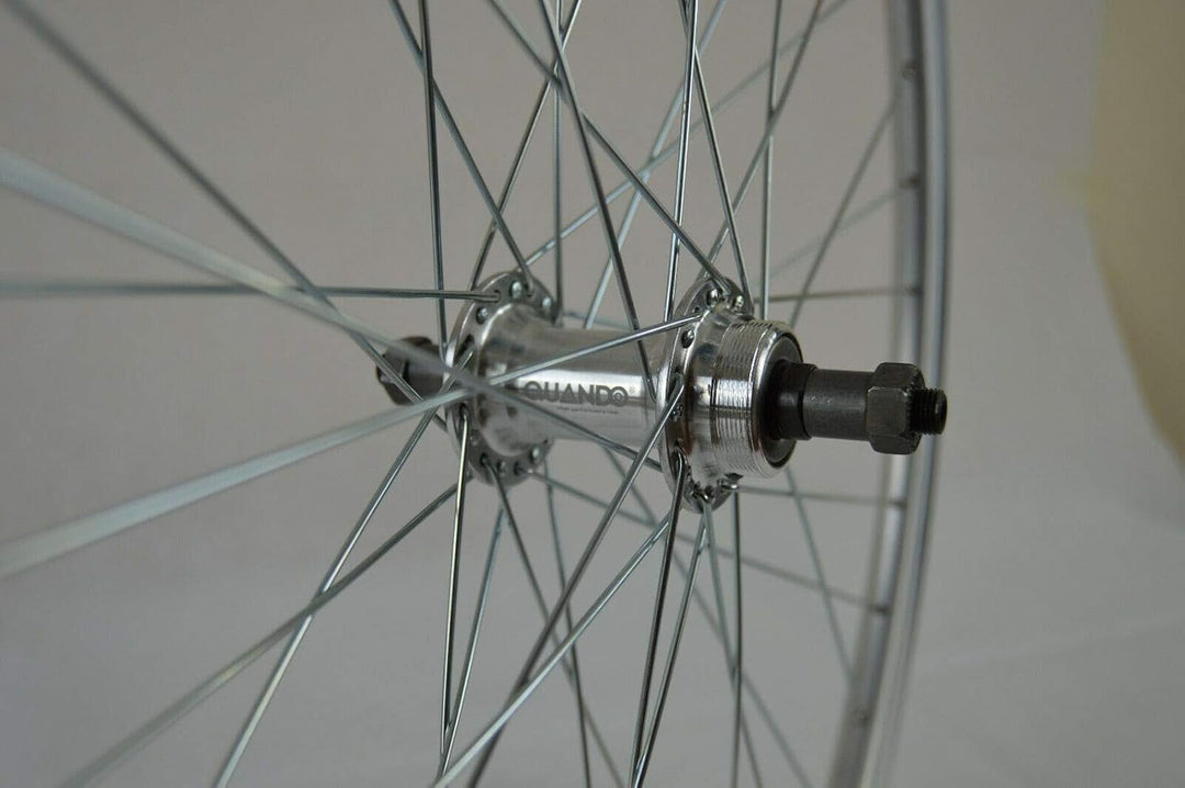 Redondo 26 Zoll Hinterrad Laufrad Hohlkammer Felge QR Silber + 6 Fach Kranz