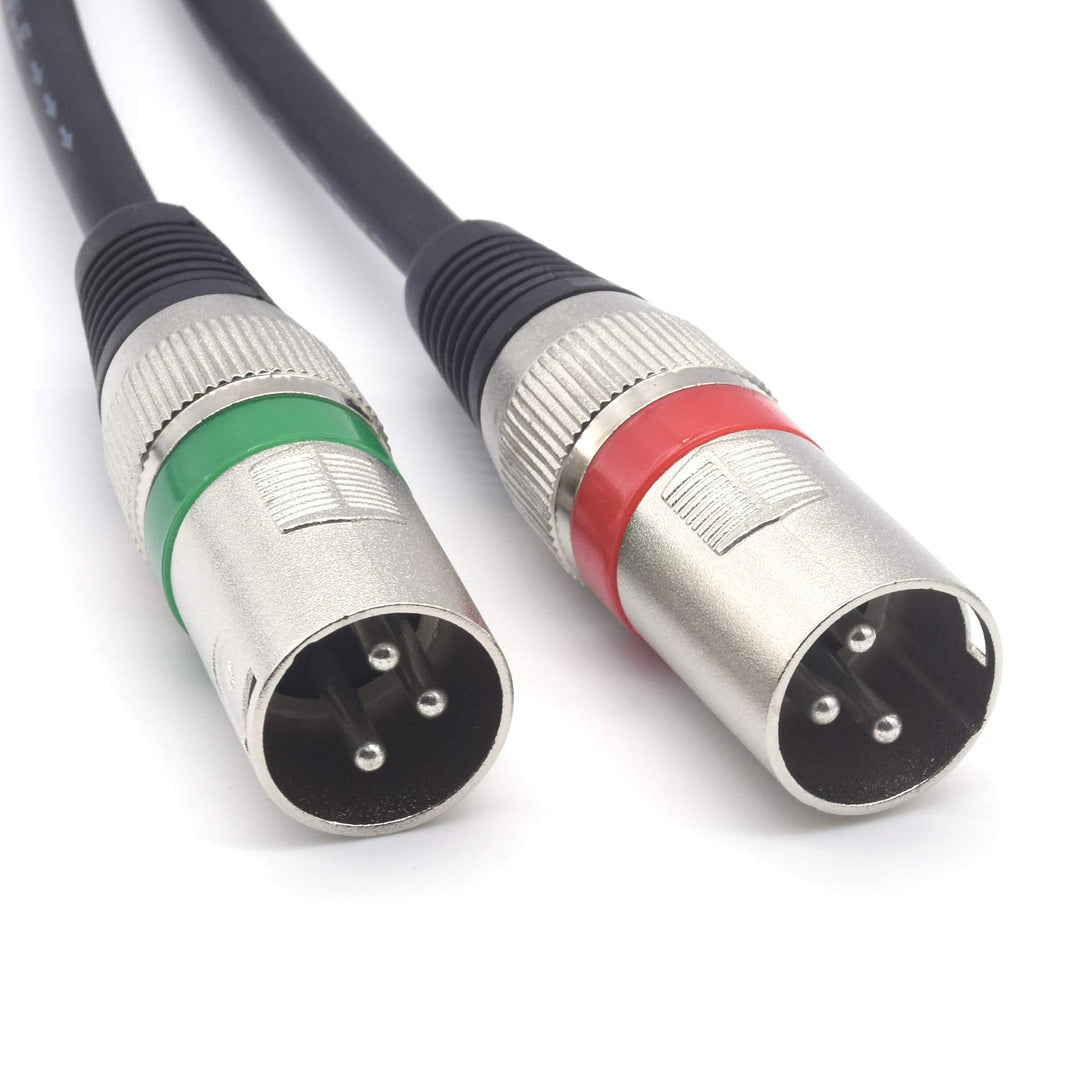 Dual-XLR-auf-Cinch-Kabel, 2 XLR-Stecker auf 2 Cinch-Stecker, HiFi-Audiokabel für Verstärker, Mischpu
