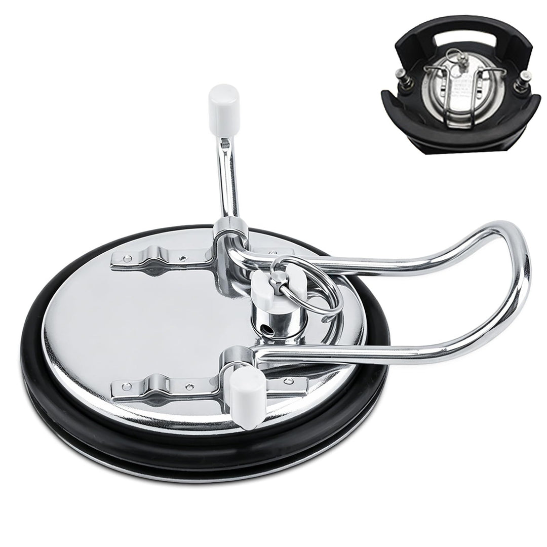 Keg Lid, Stainless Steel Beer Lid Continuous Carbonation Keg Lid Corny Keg Lid with Liquid Post Kohl