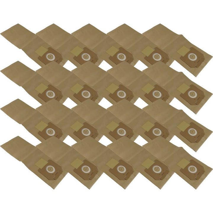 20 Staubsaugerbeutel aus hochfestem Papier passend für Kärcher 6.904-210.0, 20 Staubsaugerbeutel