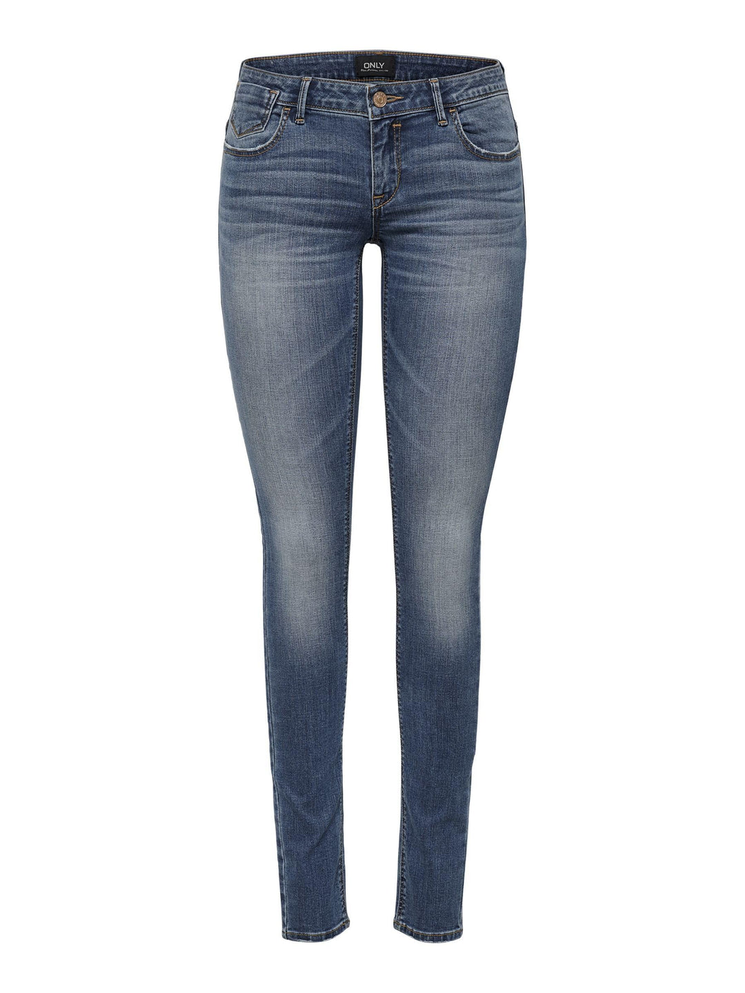 ONLY Female Skinny Jeans ONLCORAL Sehr niedrige Taille Skinny Fit Jeans 28W / 30L Blau (Dark Blue De