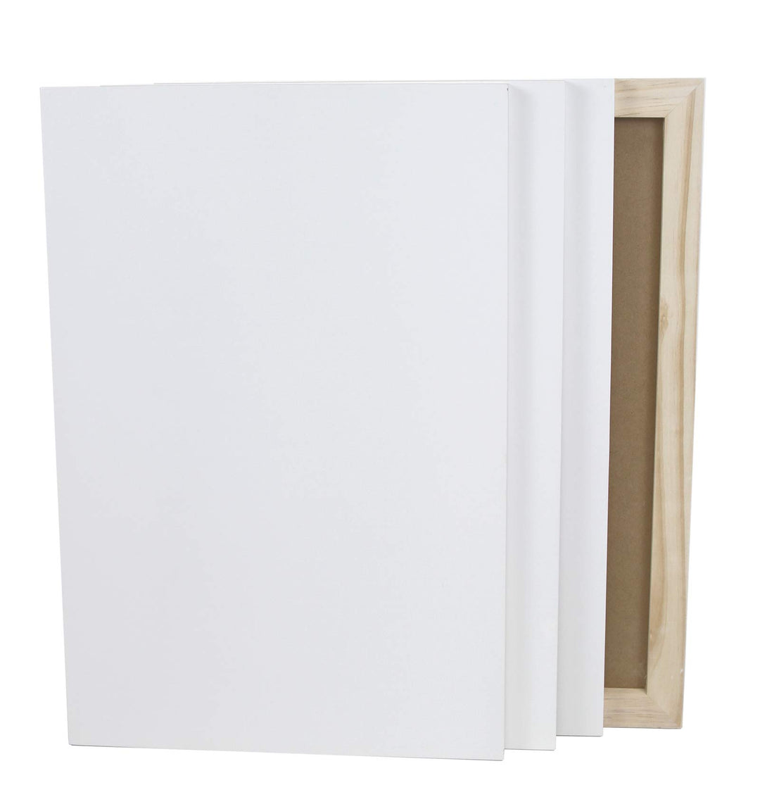 4er- Set Grösse 40 x 60 cm Malgrund aus Holz, weiss grundiert, Holzmalgrund in 19mm Stärke aus Kiefe