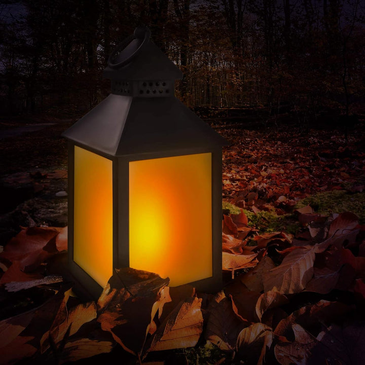 Eaxus® 4er Set LED Laterne für Draussen - Notfallleuchte Blackout. Windlicht mit Flammeneffekt Kerze
