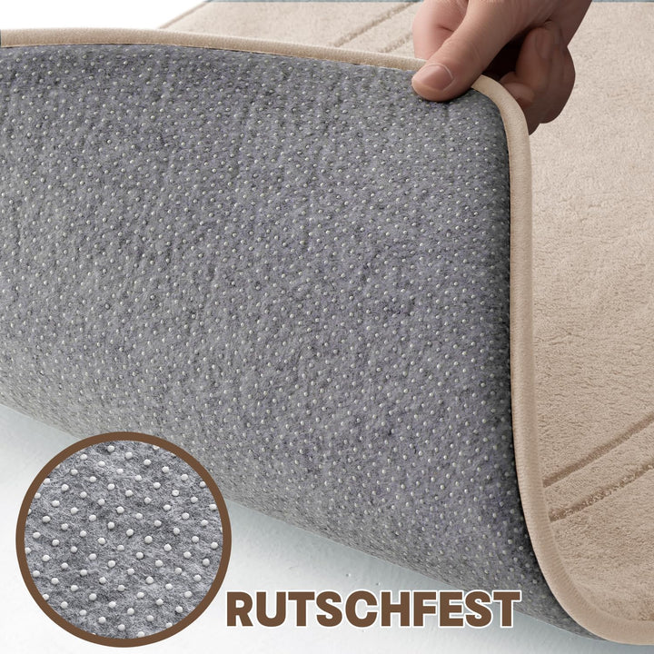 chakme Badematte rutschfest,Badezimmerteppich Weich Badteppich Saugfähige Badvorleger Duschvorleger