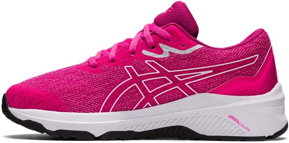 ASICS Unisex Kinder Gt-1000 11 Gs Sneaker 34.5 EU Pink Glo White, 34.5 EU Pink Glo White