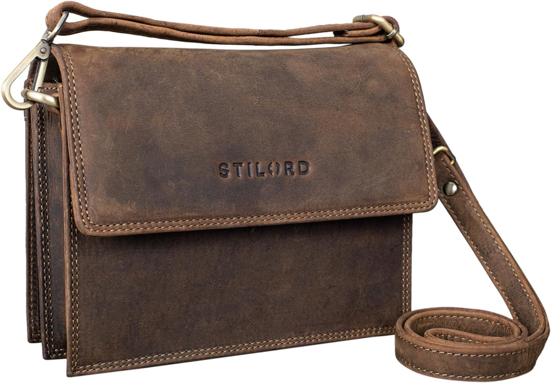 STILORD 'Aleia' Handtasche Damen Leder klein - elegante Umhängetasche für Frauen mit Stil Mittel - B