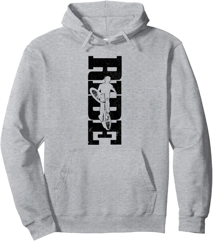 Mountainbike MTB RIDE Downhill Vintage Mountainbiker Pullover Hoodie