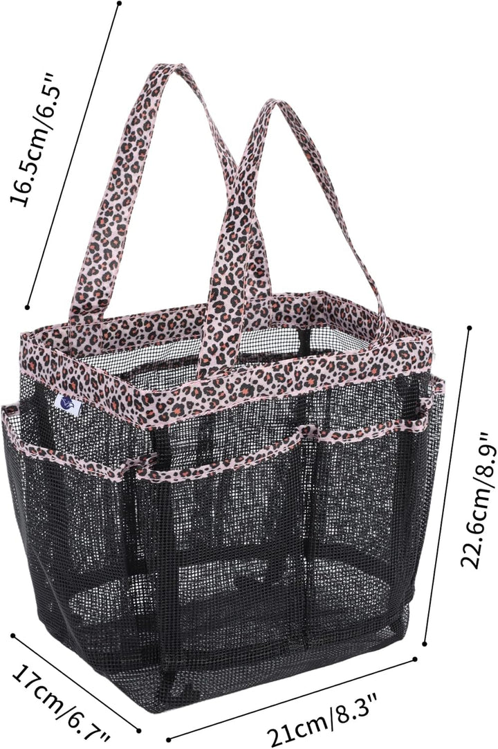 2 Stück Haundry Mesh Dusche Caddy Tote Bag Hängende Tragbare Kulturbeutel College Wohnheim Essential