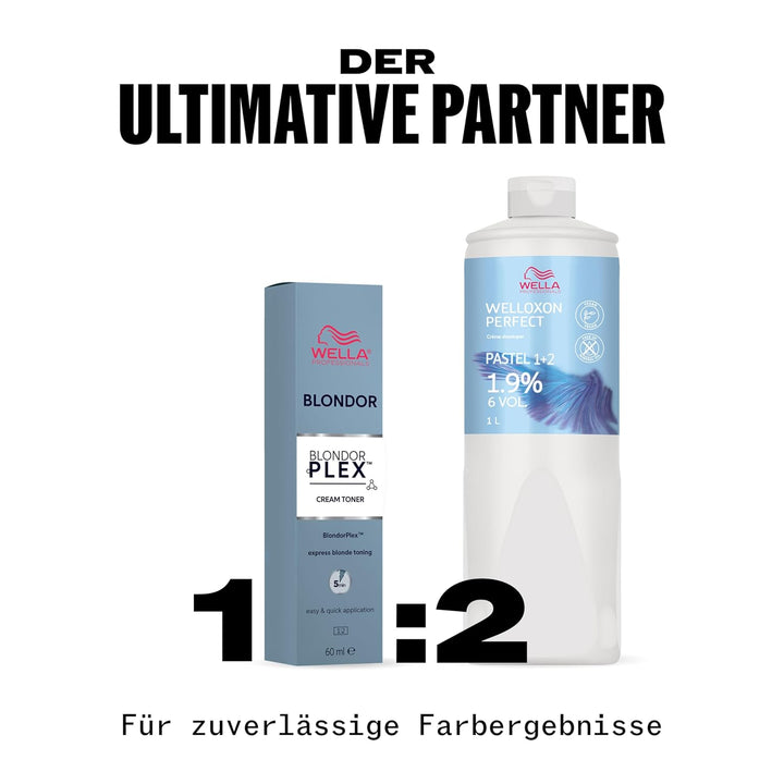 Wella Professionals BlondorPlex Cream Toner /16 Lightest Pearl – Creme-Tönung mit Bond-Builder-Techn