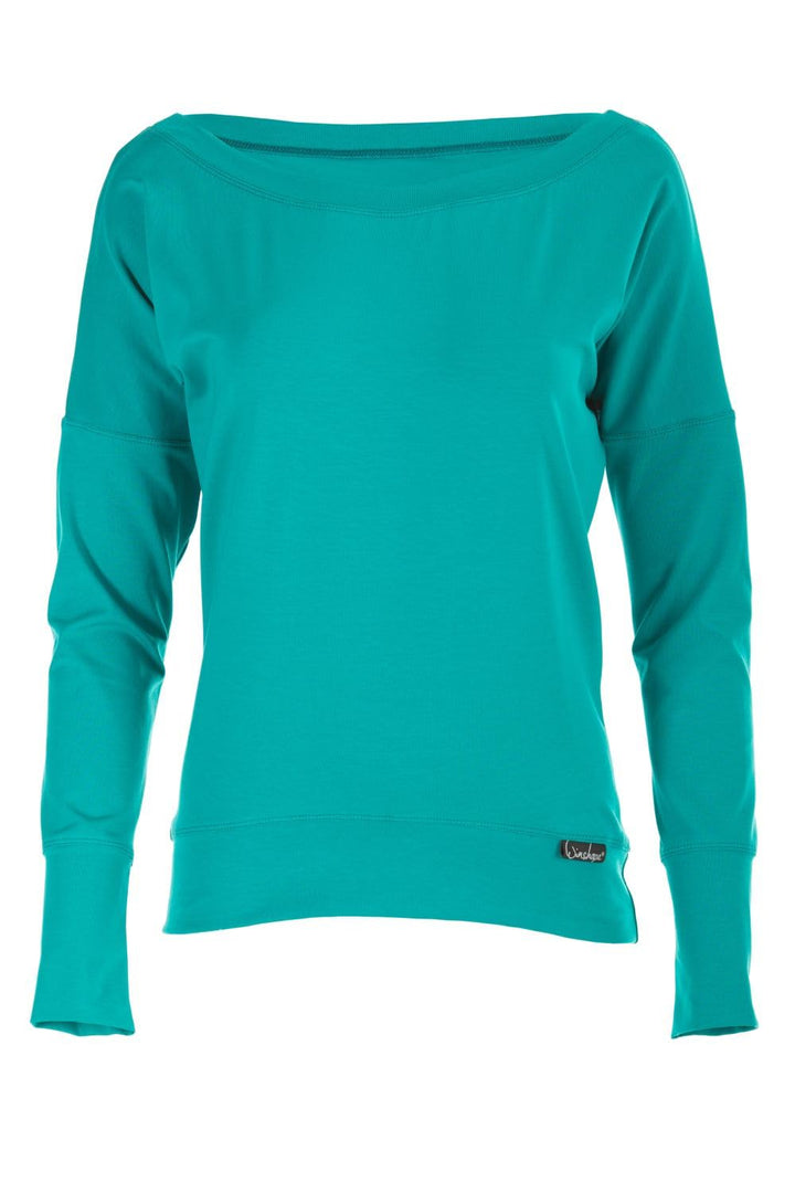 Winshape Damen Freizeit Sport Dance Fitness Longsleeve WS2 S Ocean-green, S Ocean-green