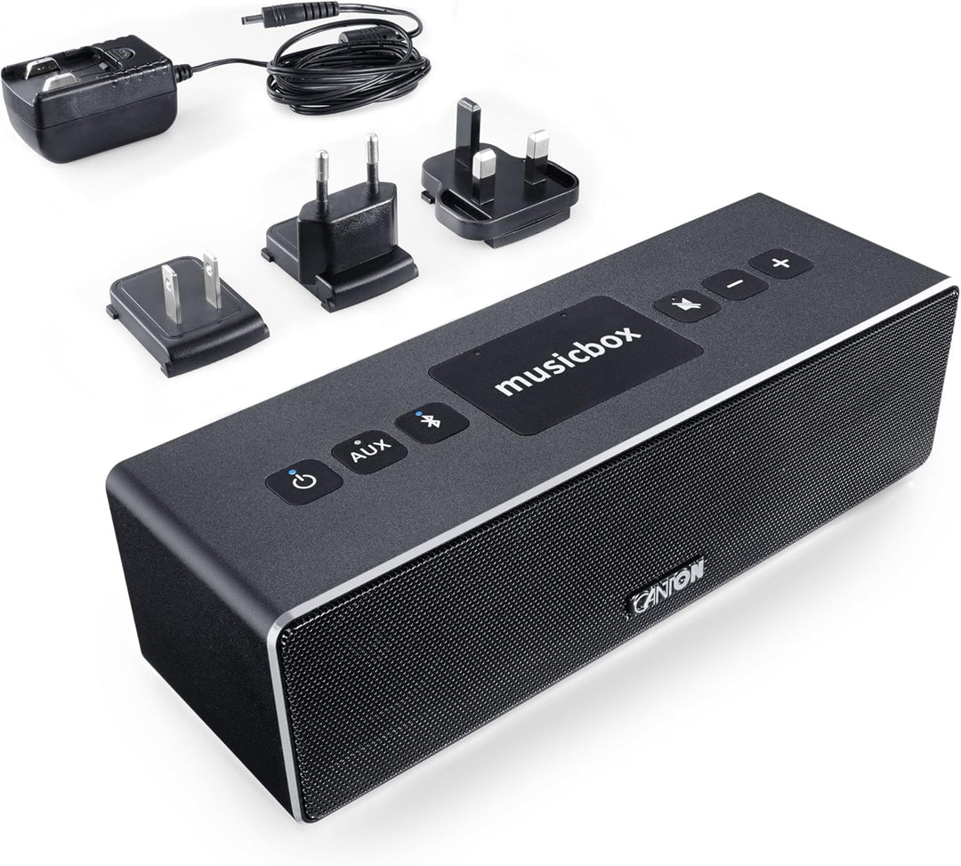 Canton Musicbox XS Portabler Bluetooth-Lautsprecher - Schwarz schwarz Single, schwarz Single