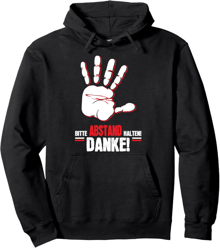 Cooles Hand Abstand Halten Schutz Distanz Hoodie Pullover Hoodie