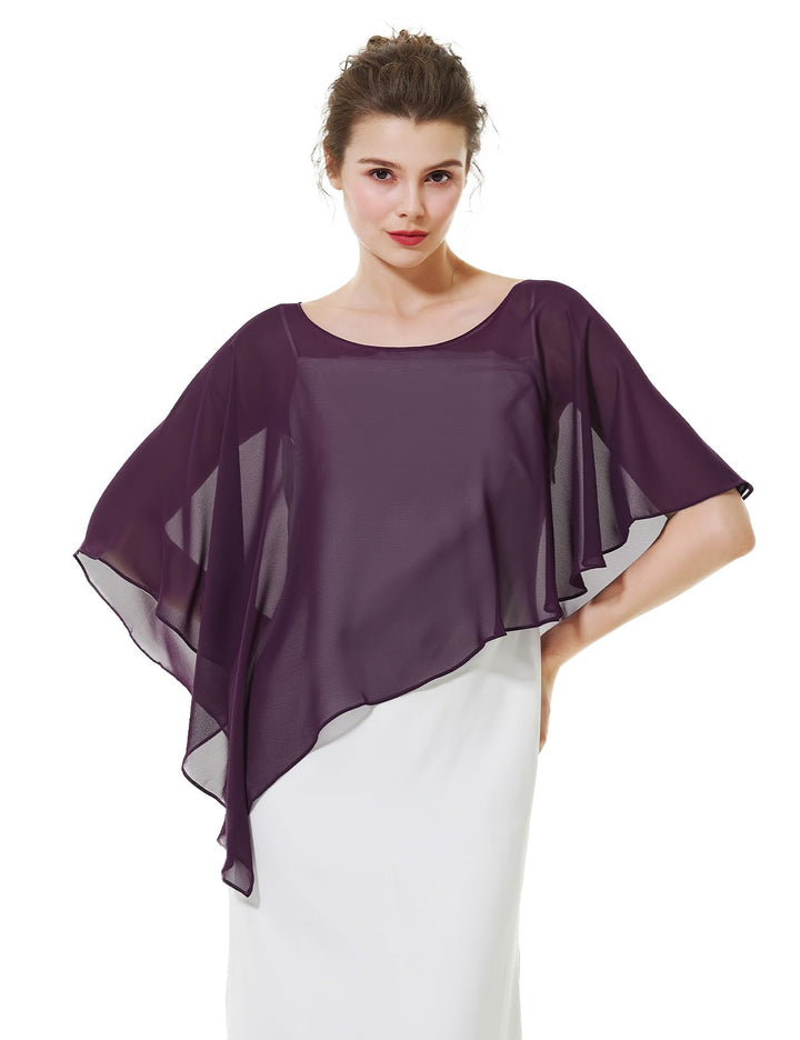 BEAUTELICATE Damen Chiffon Schal Stola Eleganten Cape Umhang für Braut Sommer Hochzeits Festliche Ab