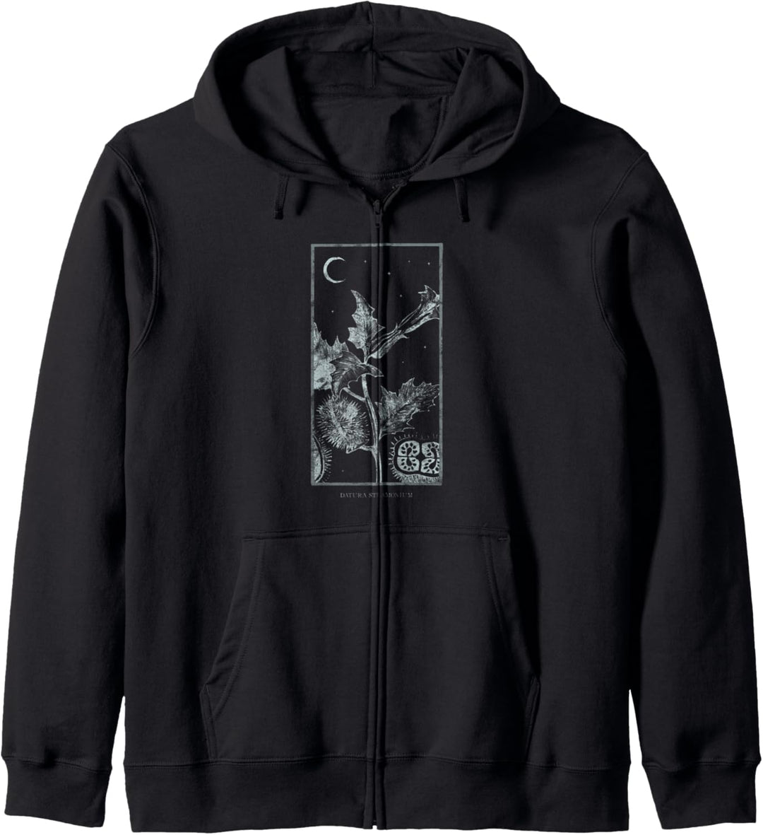 Occult Stechapfel Nachtschatten Gothic Grunge Tarot Trip Kapuzenjacke