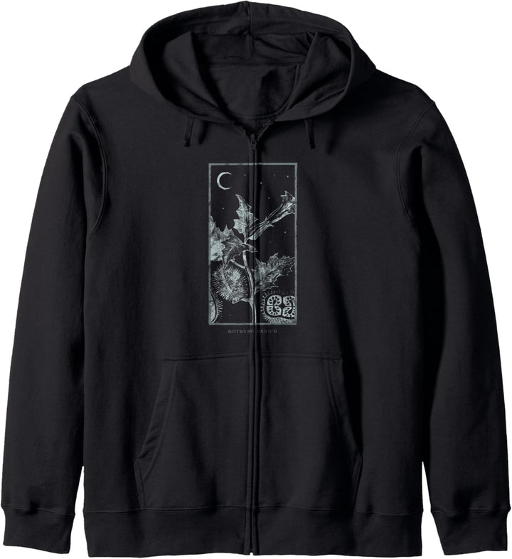 Occult Stechapfel Nachtschatten Gothic Grunge Tarot Trip Kapuzenjacke