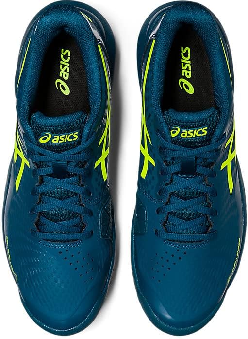 ASICS Herren Gel-Challenger 14 Schuhe 45 EU Restful Teal Safety Yellow, 45 EU Restful Teal Safety Ye