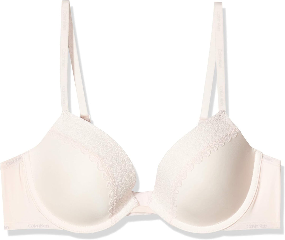 Calvin Klein Damen Push Up Plunge Push-Up-BHS 30 Rosa (Nymph's Thigh), 30 Rosa (Nymph&apos;s Thigh)