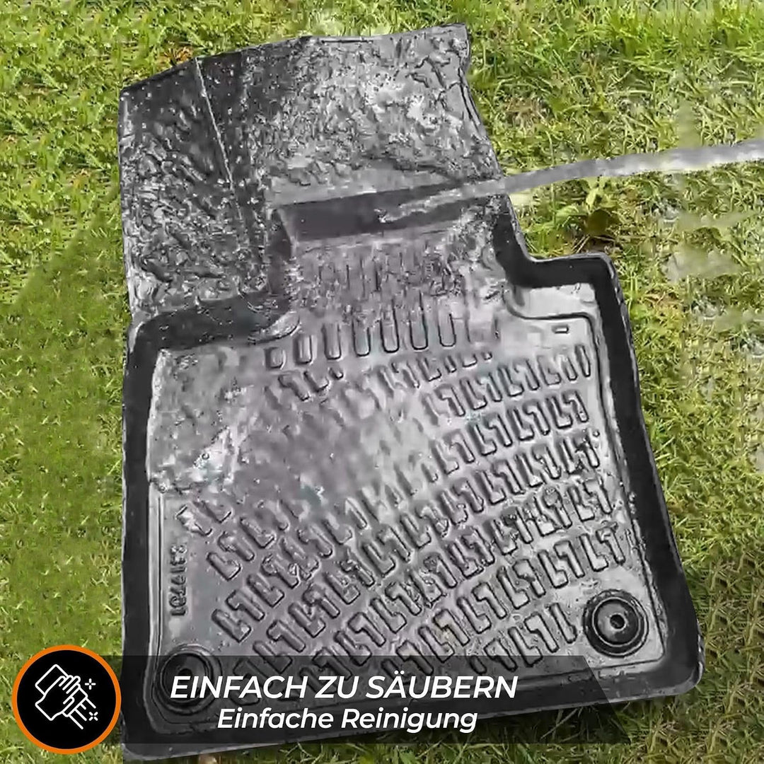 Rizline Passgenau 3D Fussmatten Auto Kompatibel mit Opel Astra H 2004-2010 Auto Zubehör 1. und 2. Re