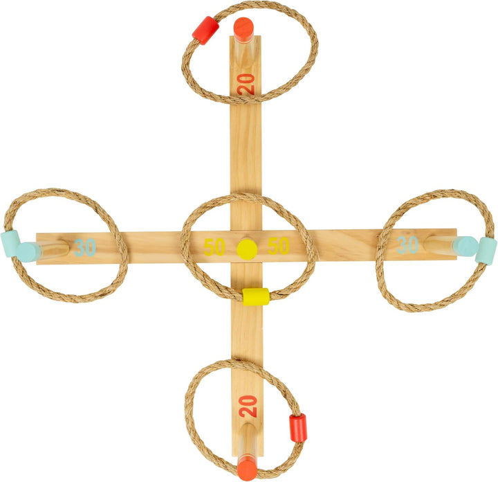 TP Toys Wooden Ring Toss Game FSC Outdoor Fairground Game for Kids Ages 3+ Fun 2-4+ Player Classic R