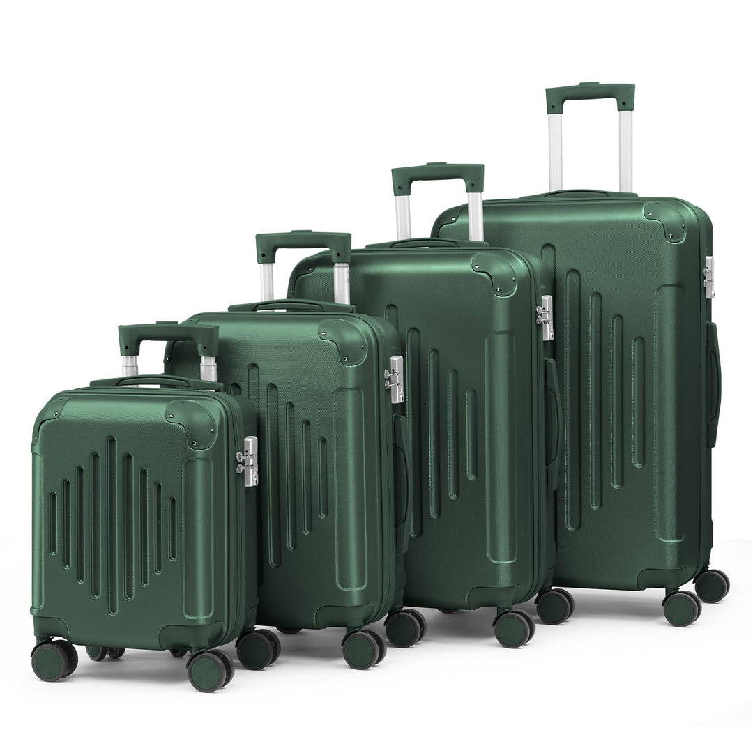 LALAHO Kofferset 4 teilig Hartschale, Reisekoffer mit Rollen Gross, Koffer Set 4 Stück aus ABS, Hand