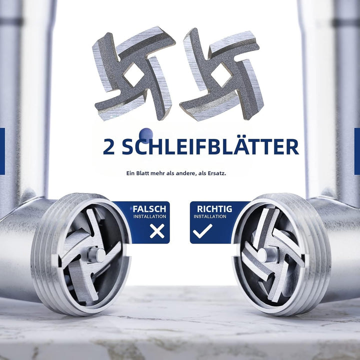 CHEFFANO 2800W[Max] Elektrischer Fleischwolf, 4-in-1 Multifunktions Fleischzerkleinerer mit 3 Edelst