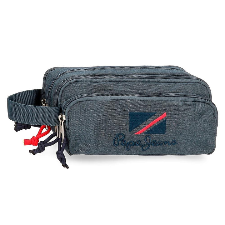 Pepe Jeans Kay Blue Koffer 22x10x9 cm Polyester Pepe Federmäppchen, Pepe Federmäppchen