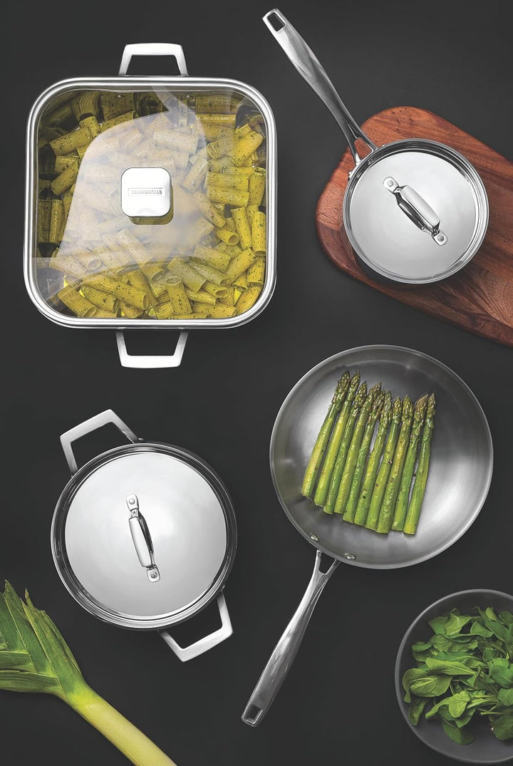 Tramontina Bratpfanne Grano, Ø 26 cm, Edelstahl, Induktion, ofenfest, spülmaschinengeeignet Ohne Ant