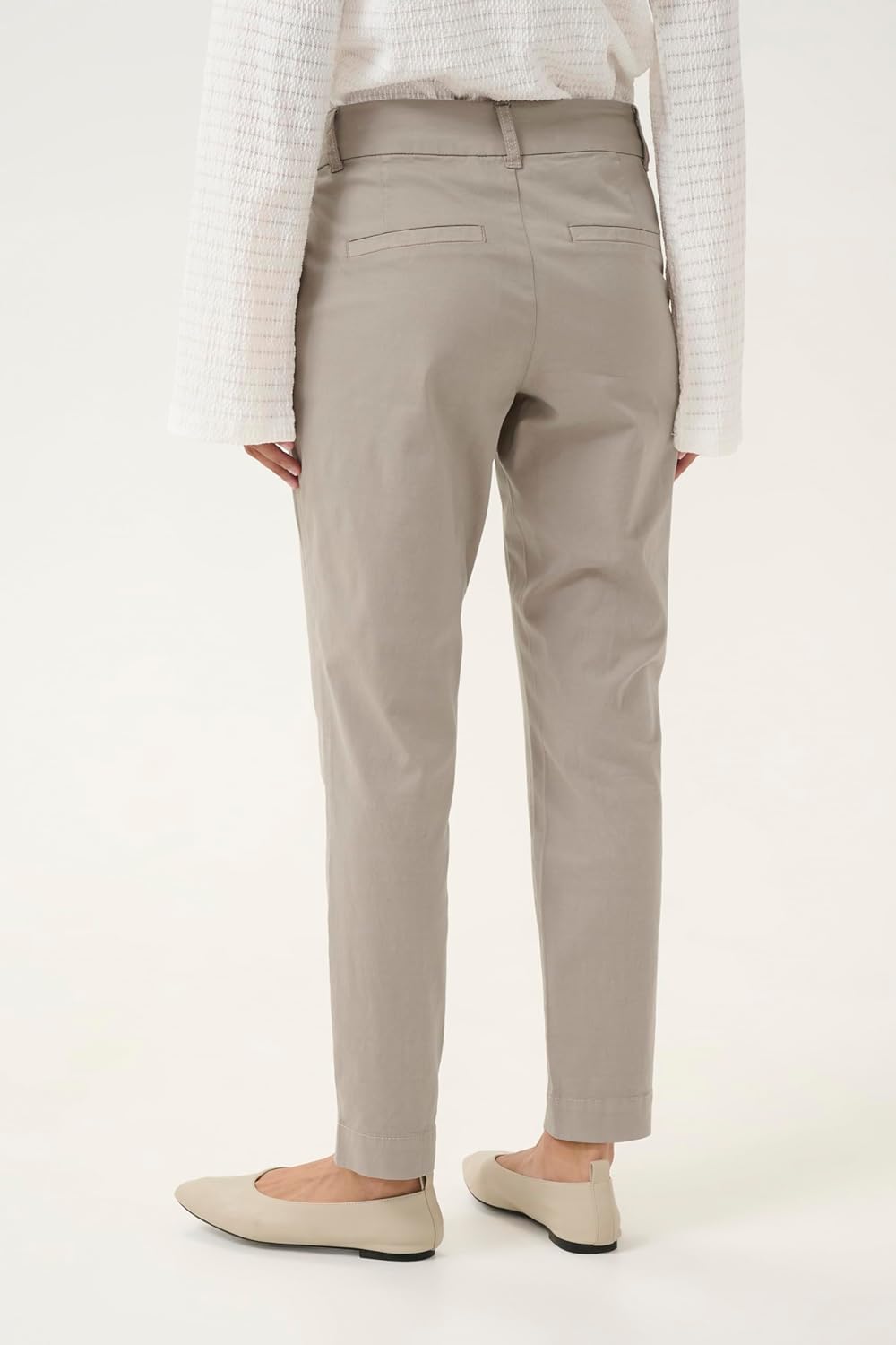 KAFFE Hose KAmette Damen Hose Elegant Elastische Taille Casual Anzughose 34 Elephant Skin, 34 Elepha