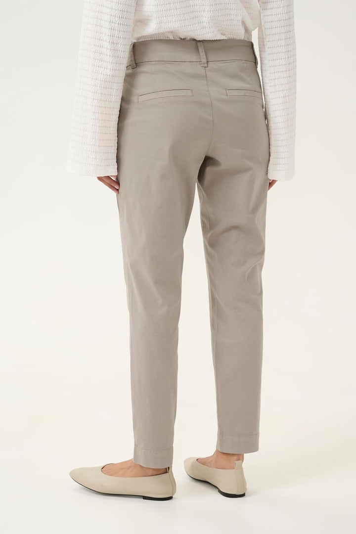 KAFFE Hose KAmette Damen Hose Elegant Elastische Taille Casual Anzughose 34 Elephant Skin, 34 Elepha