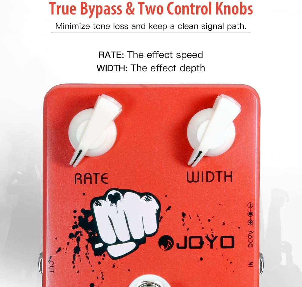 JOYO Chorus-Pedal, klarer und transparenter Chorus, voller Klang und klarer Klang für E-Gitarren-Eff