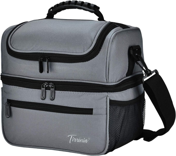 Kato Tirrinia Faltbar Gross Kühltasche 13L(22Dosen), Doppellagige Isoliertasche Lunchtasche Picknick
