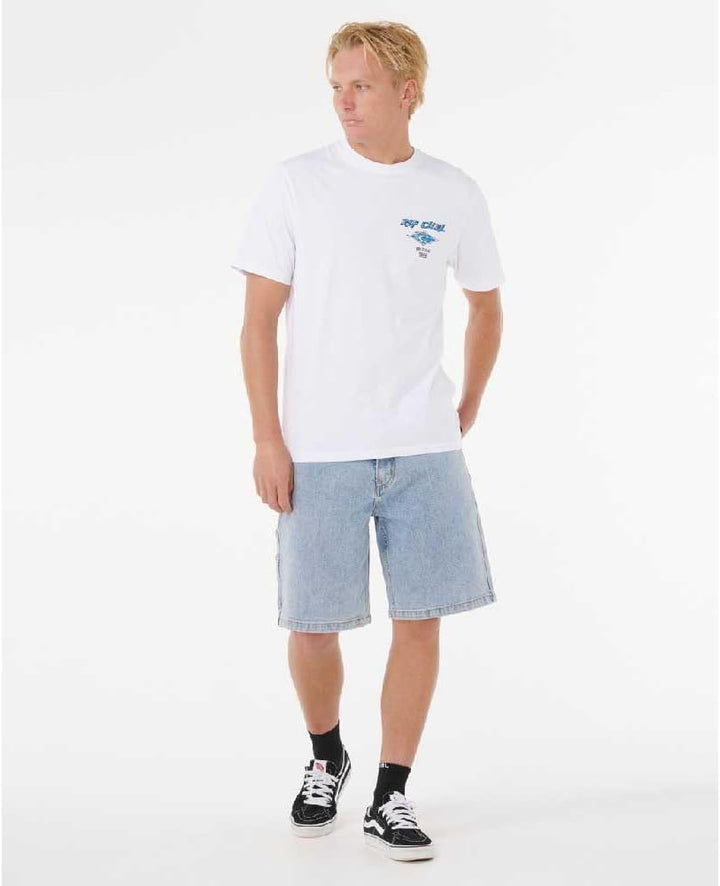 Rip Curl 2026 Männer Fade Out Icon Tee 0CAMTE - White XXL, XXL