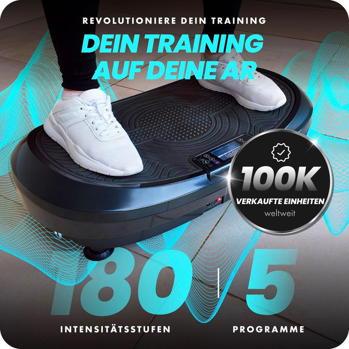 Bluefin Fitness 3D-Vibrationsplatte | Trainingsgerät für Ganzkörpertraining | Doppelmotor-Power-Plat